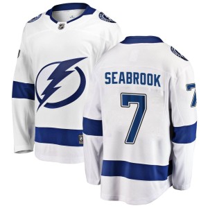 Youth Tampa Bay Lightning Brent Seabrook Fanatics Branded Breakaway Away Jersey - White