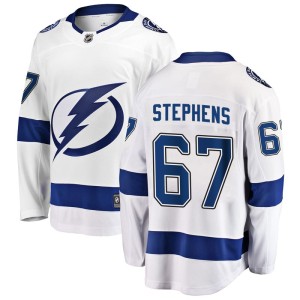 Youth Tampa Bay Lightning Mitchell Stephens Fanatics Branded Breakaway Away Jersey - White