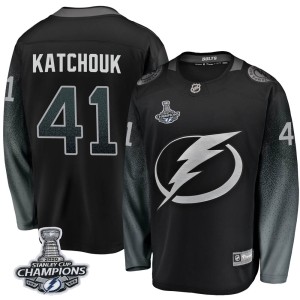 Youth Tampa Bay Lightning Boris Katchouk Fanatics Branded Breakaway Alternate 2020 Stanley Cup Champions Jersey - Black