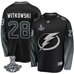 Youth Tampa Bay Lightning Luke Witkowski Fanatics Branded Breakaway Alternate 2020 Stanley Cup Champions Jersey - Black