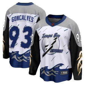 Men's Tampa Bay Lightning Gage Goncalves Fanatics Branded Breakaway Special Edition 2.0 Jersey - White