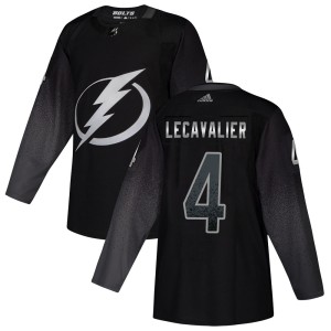 Men's Tampa Bay Lightning Vincent Lecavalier Adidas Authentic Alternate Jersey - Black