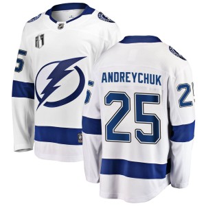 Men's Tampa Bay Lightning Dave Andreychuk Fanatics Branded Breakaway Away 2022 Stanley Cup Final Jersey - White