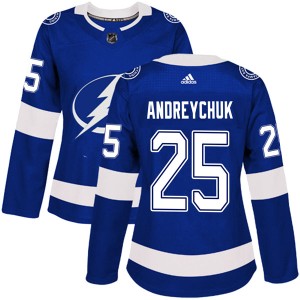Women's Tampa Bay Lightning Dave Andreychuk Adidas Authentic Home Jersey - Blue