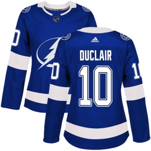 Women's Tampa Bay Lightning Anthony Duclair Adidas Authentic Home Jersey - Blue