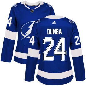 Women's Tampa Bay Lightning Matt Dumba Adidas Authentic Home Jersey - Blue