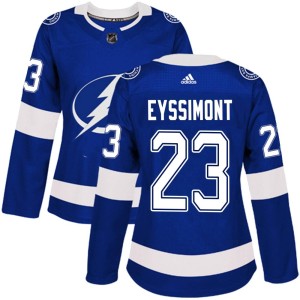 Women's Tampa Bay Lightning Michael Eyssimont Adidas Authentic Home Jersey - Blue