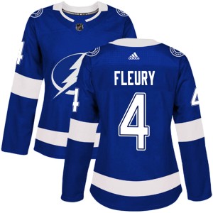 Women's Tampa Bay Lightning Haydn Fleury Adidas Authentic Home Jersey - Blue