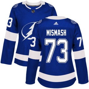 Women's Tampa Bay Lightning Grant Mismash Adidas Authentic Home Jersey - Blue