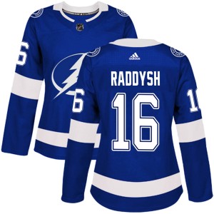 Women's Tampa Bay Lightning Taylor Raddysh Adidas Authentic Home Jersey - Blue