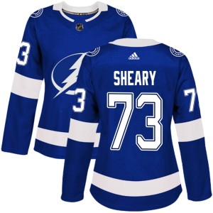Women's Tampa Bay Lightning Conor Sheary Adidas Authentic Home Jersey - Blue
