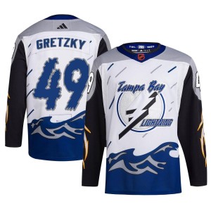 Men's Tampa Bay Lightning Brent Gretzky Adidas Authentic Reverse Retro 2.0 Jersey - White