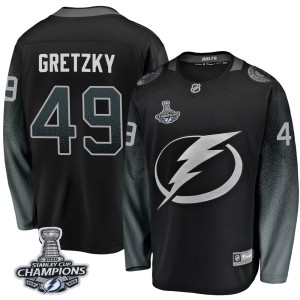 Men's Tampa Bay Lightning Brent Gretzky Fanatics Branded Breakaway Alternate 2020 Stanley Cup Champions Jersey - Black
