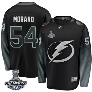 Men's Tampa Bay Lightning Antoine Morand Fanatics Branded Breakaway Alternate 2020 Stanley Cup Champions Jersey - Black