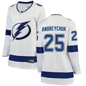 Women's Tampa Bay Lightning Dave Andreychuk Fanatics Branded Breakaway Away Jersey - White