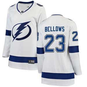 Women's Tampa Bay Lightning Brian Bellows Fanatics Branded Breakaway Away Jersey - White
