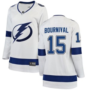Women's Tampa Bay Lightning Michael Bournival Fanatics Branded Breakaway Away Jersey - White