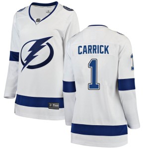Women's Tampa Bay Lightning Trevor Carrick Fanatics Branded Breakaway Away Jersey - White