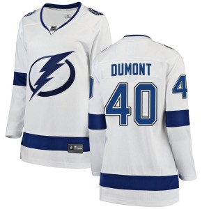 Women's Tampa Bay Lightning Gabriel Dumont Fanatics Branded Breakaway Away Jersey - White