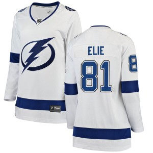 Women's Tampa Bay Lightning Remi Elie Fanatics Branded Breakaway Away Jersey - White