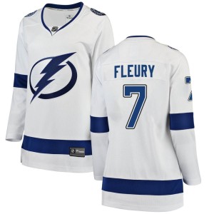 Women's Tampa Bay Lightning Haydn Fleury Fanatics Branded Breakaway Away Jersey - White