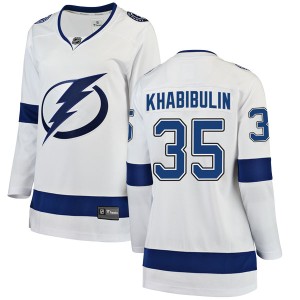 Women's Tampa Bay Lightning Nikolai Khabibulin Fanatics Branded Breakaway Away Jersey - White