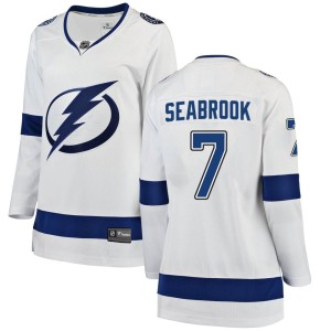 Women's Tampa Bay Lightning Brent Seabrook Fanatics Branded Breakaway Away Jersey - White
