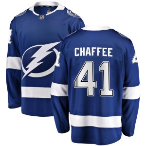 Youth Tampa Bay Lightning Mitchell Chaffee Fanatics Branded Breakaway Home Jersey - Blue