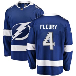 Youth Tampa Bay Lightning Haydn Fleury Fanatics Branded Breakaway Home Jersey - Blue