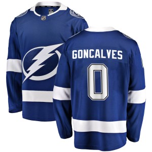 Youth Tampa Bay Lightning Gage Goncalves Fanatics Branded Breakaway Home Jersey - Blue