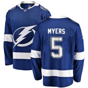Youth Tampa Bay Lightning Philippe Myers Fanatics Branded Breakaway Home Jersey - Blue