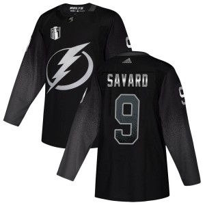 Men's Tampa Bay Lightning Denis Savard Adidas Authentic Alternate 2022 Stanley Cup Final Jersey - Black