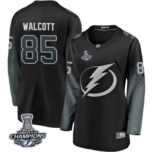 Women's Tampa Bay Lightning Daniel Walcott Fanatics Branded Breakaway Alternate 2020 Stanley Cup Champions Jersey - Black