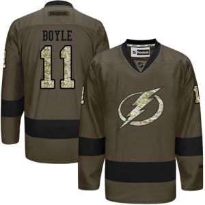 Men's Tampa Bay Lightning Brian Boyle Reebok Authentic Salute to Service Jersey - Green