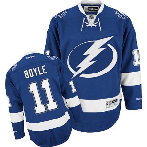 Men's Tampa Bay Lightning Brian Boyle Reebok Authentic Home Jersey - Royal Blue
