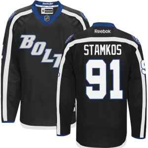 Men's Tampa Bay Lightning Steven Stamkos Reebok Authentic New Third Jersey - Black