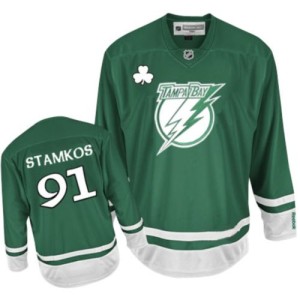 Men's Tampa Bay Lightning Steven Stamkos Reebok Authentic St Patty's Day Jersey - Green