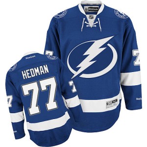Men's Tampa Bay Lightning Victor Hedman Reebok Authentic Home Jersey - Royal Blue
