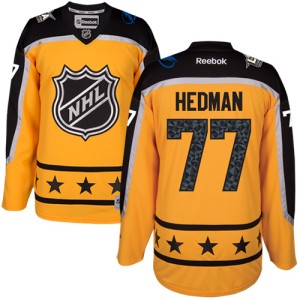 Men's Tampa Bay Lightning Victor Hedman Reebok Authentic Atlantic Division 2017 All-Star Jersey - Yellow
