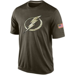 Men's Tampa Bay Lightning Nike Salute To Service KO Performance Dri-FIT T-Shirt - Olive