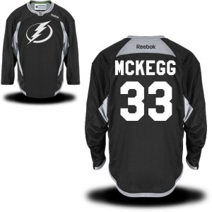 Men's Tampa Bay Lightning Greg Mckegg Reebok Replica Practice Team Jersey - - Black