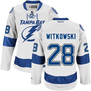 Men's Tampa Bay Lightning Luke Witkowski Reebok Authentic Road Jersey - - White