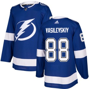 Men's Tampa Bay Lightning Andrei Vasilevskiy Adidas Authentic Jersey - Blue