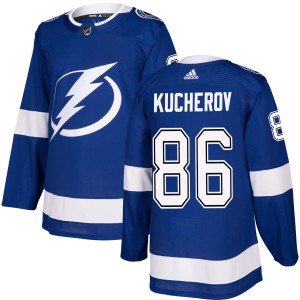 Men's Tampa Bay Lightning Nikita Kucherov Adidas Authentic Jersey - Blue