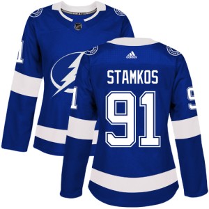 Women's Tampa Bay Lightning Steven Stamkos Adidas Authentic Home Jersey - Royal Blue