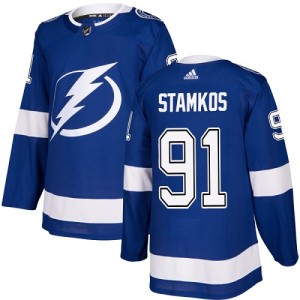 Youth Tampa Bay Lightning Steven Stamkos Adidas Authentic Home Jersey - Royal Blue