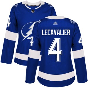 Women's Tampa Bay Lightning Vincent Lecavalier Adidas Authentic Home Jersey - Royal Blue