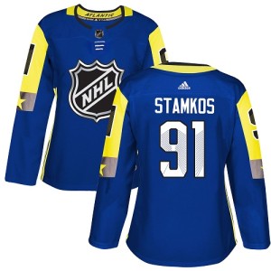 Women's Tampa Bay Lightning Steven Stamkos Adidas Authentic 2018 All-Star Atlantic Division Jersey - Royal Blue